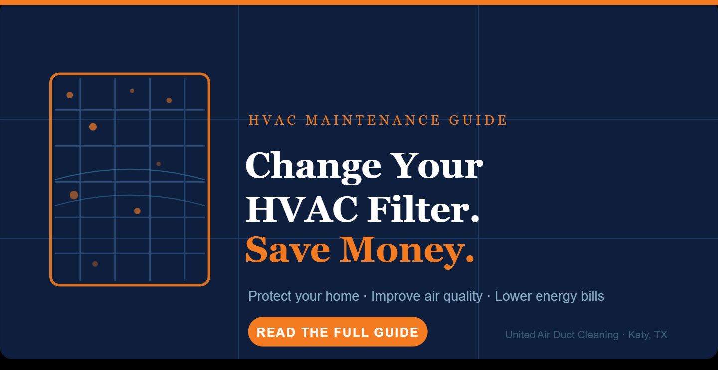 Changing HVAC air filter to improve efficiency