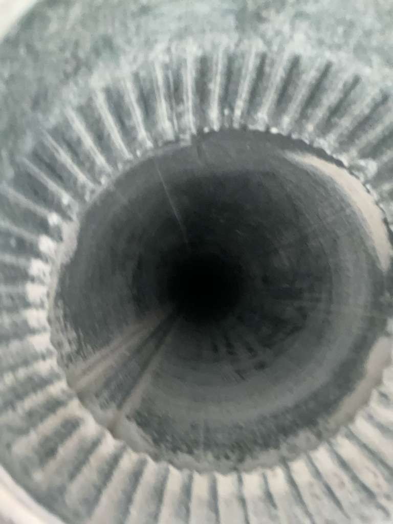 Clean dryer vent interior after professional cleaning in Katy TX